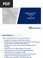 AudioCodes SBC Essentials Training Guide | PDF | Session Initiation ...