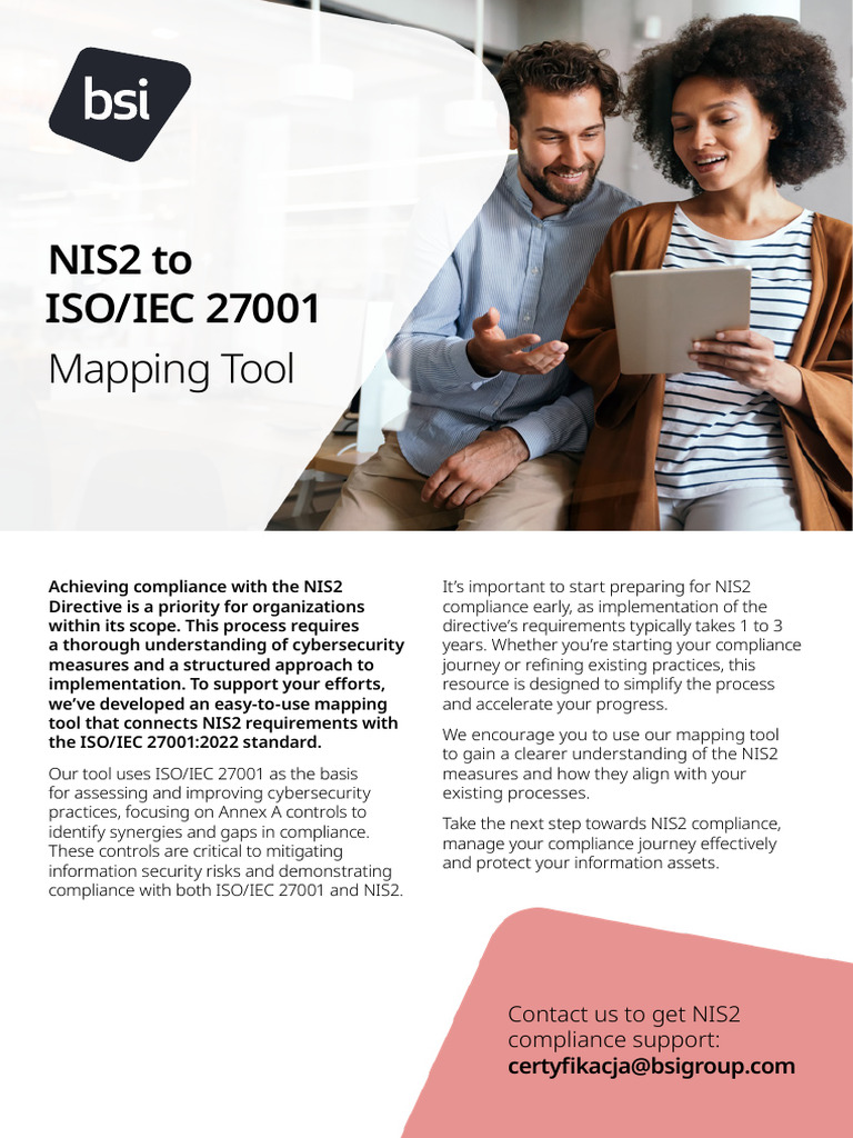 NIS2 to ISO 27001 Compliance Mapping Tool | PDF | Information Security ...