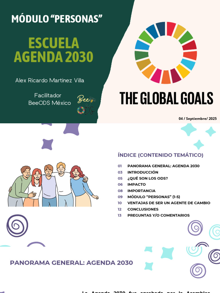 Módulo Personas: Agenda 2030 y ODS | PDF | Sustentabilidad | Naciones ...