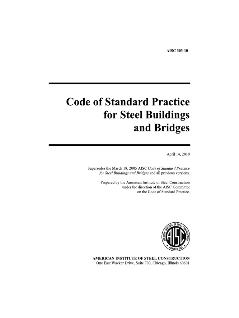 Aisc 303-10 | PDF