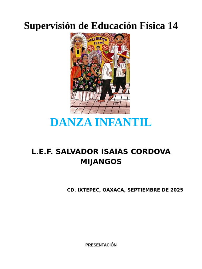 Danza Educativa en Preescolar 2025 | PDF | Bailes | Las emociones
