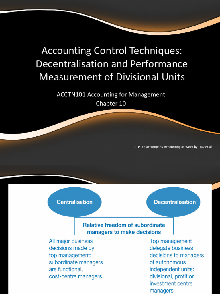 Decentralization in Accounting Management | PDF | Return On Investment ...