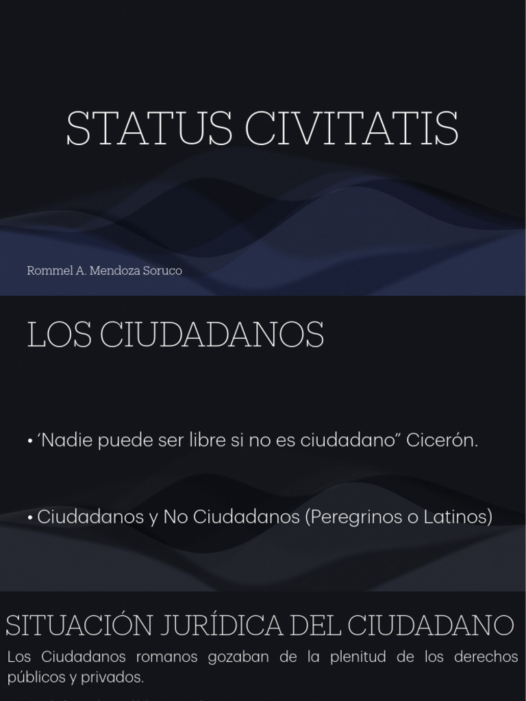 Ciudadanía Romana: Derechos y Clases | PDF | Europa antigua | Ley romana