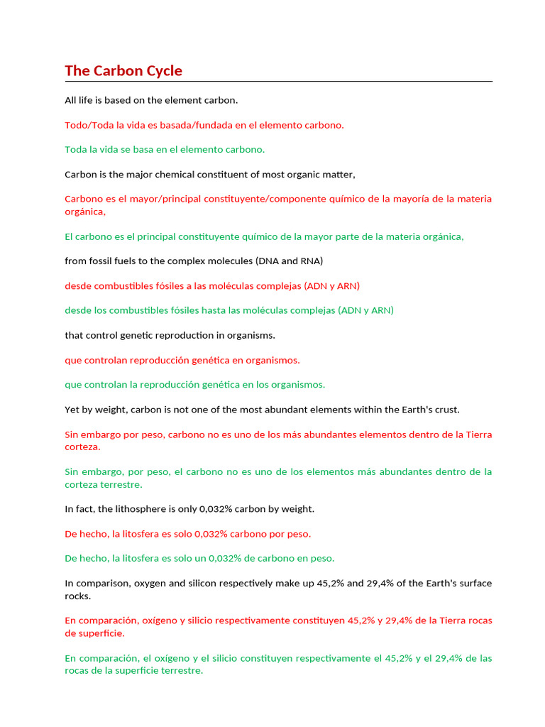 Understanding the Carbon Cycle | PDF | Carbon Dioxide | Earth