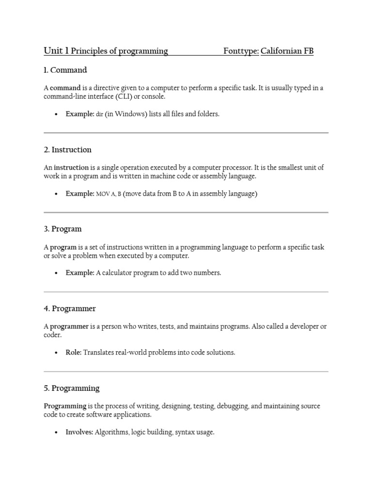 Programming Concepts and Software Types | PDF | Assembly Language ...