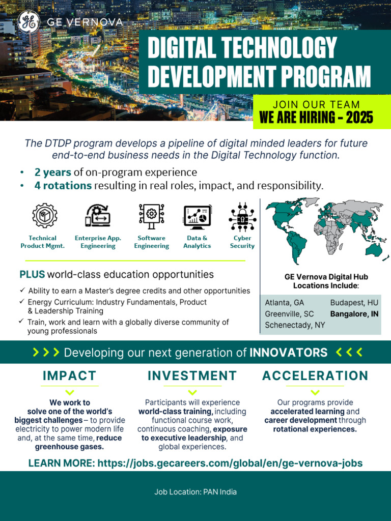 GE Vernova Program Flyers - DTDP - 2025-1 | PDF