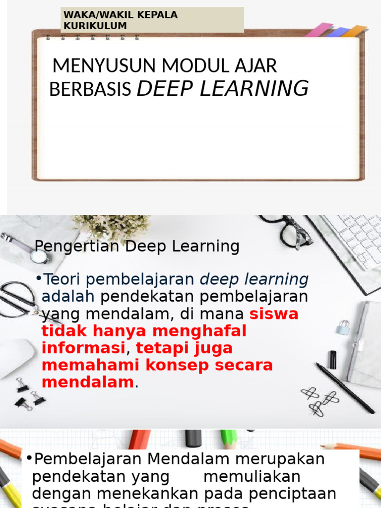 Modul Ajar Berbasis Deep Learning | PDF