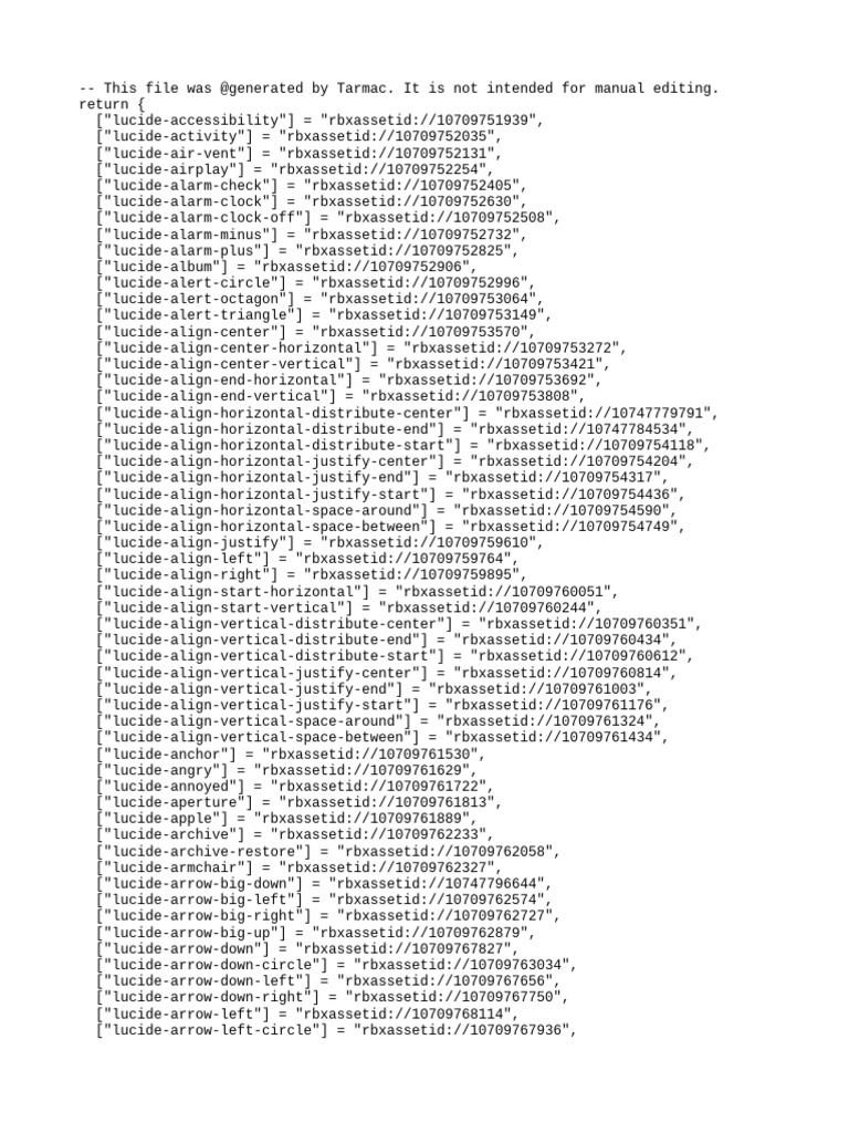 Icons Lua | PDF