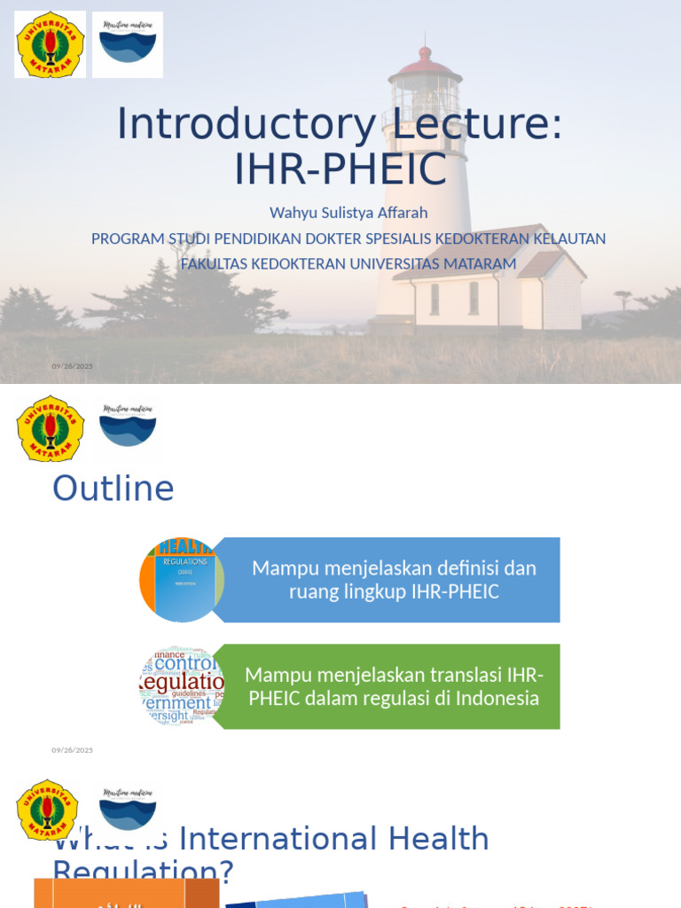 Understanding IHR-PHEIC Regulations | PDF | World Health Organization ...