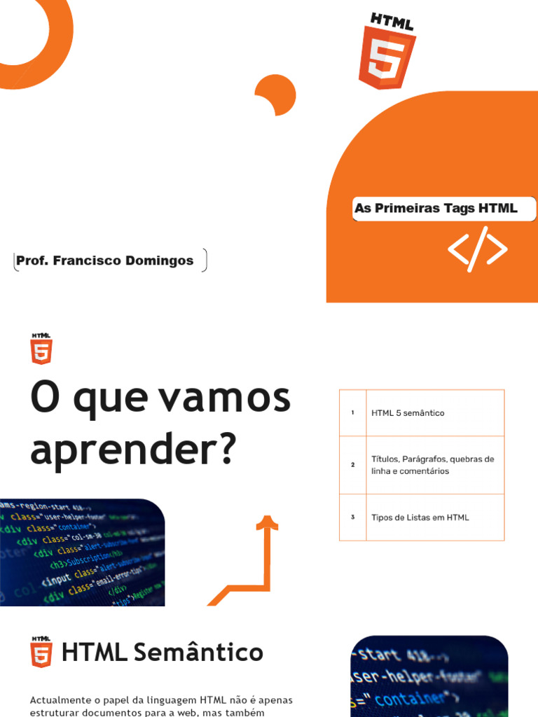 Aula 4, 5 e 6 | PDF | Html | Html5