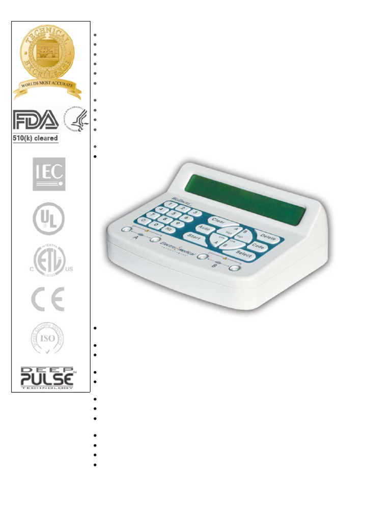 WellnessPro: Top Electrotherapy Device | PDF