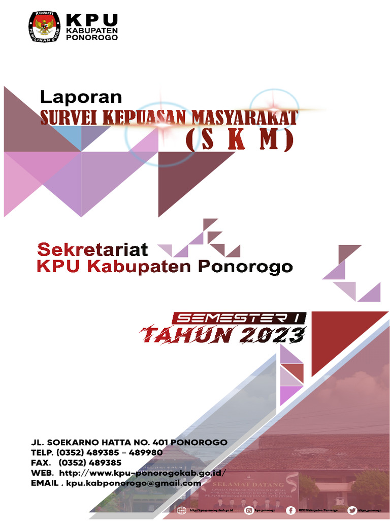 KPU PONOROGO_LAPORAN SKM I 2023 | PDF