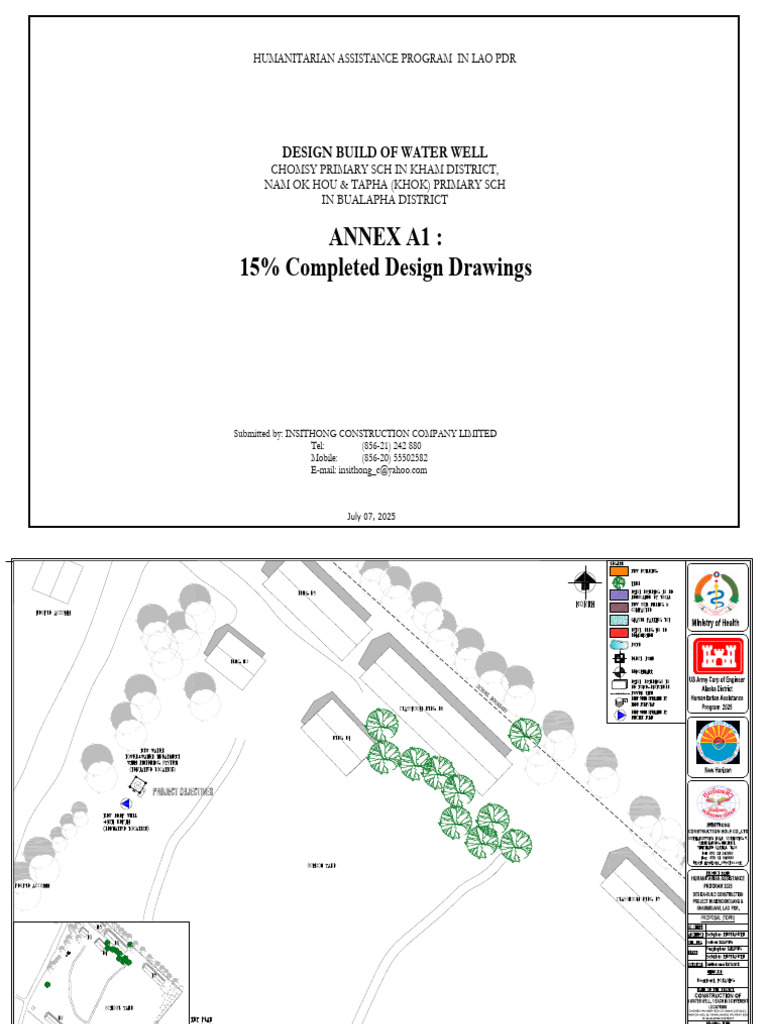 ANNEX A1 15% Completed Design Drawings (Water Wells) | PDF