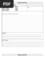 Download Daily Lesson Plan Template by Aniyan Singam SN92340127 doc pdf