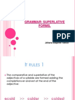 Grammar: Superlative Forms.: Johana Esquivel Yallico