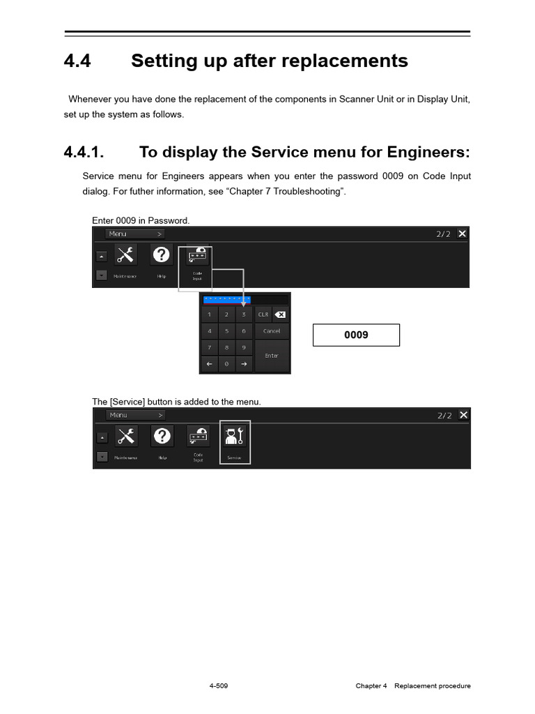 Scanner Unit Replacement Setup Guide | PDF | Graphical User Interfaces ...