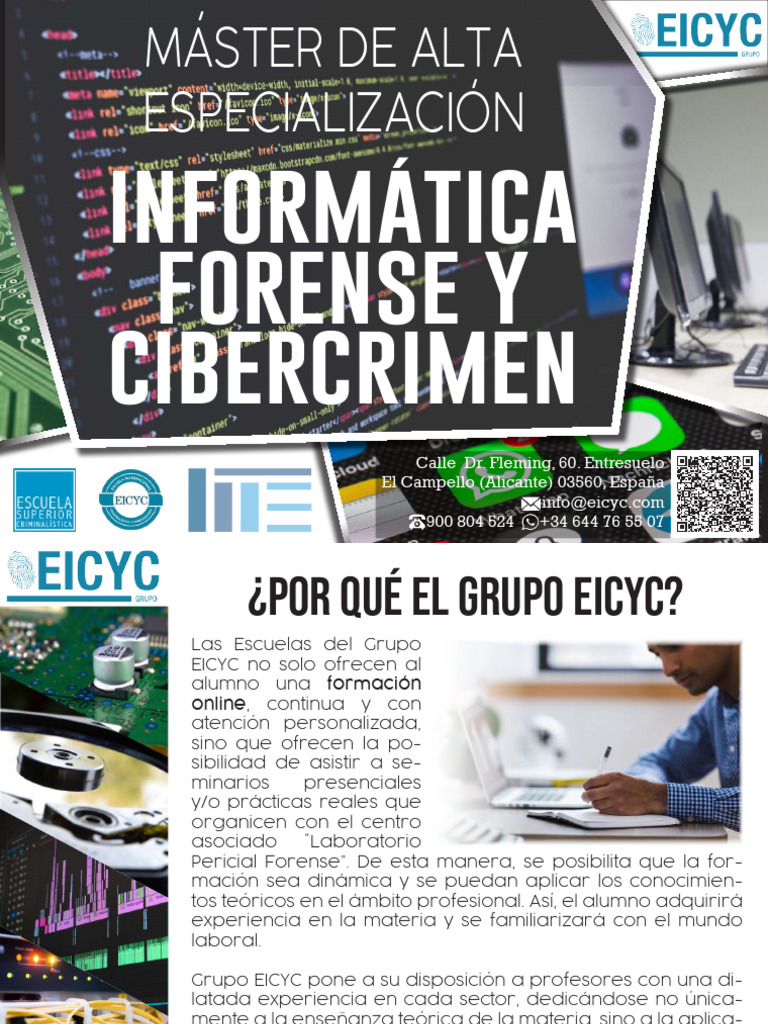 Máster en Informática Forense y Cibercrimen | PDF | Informática forense ...