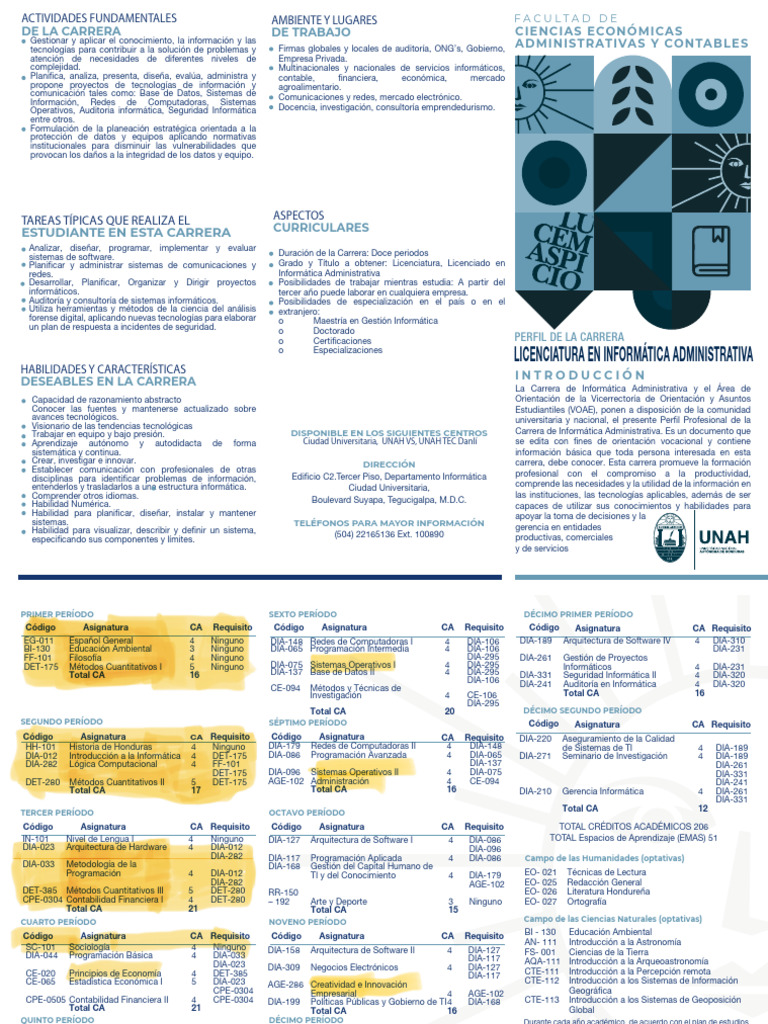 Perfil Profesional en Informática Administrativa | PDF | Informática ...