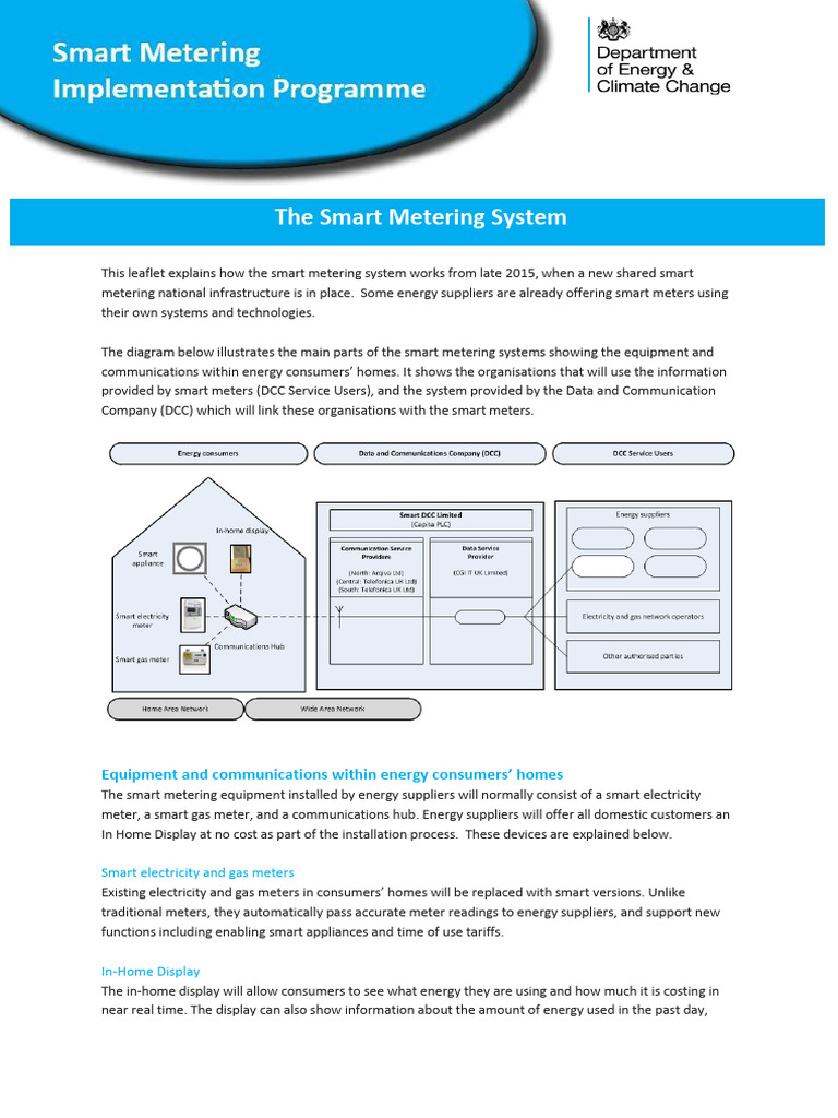 Smart Meter System Overview and Benefits | PDF | Electric Power ...