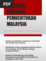 Langkah-Langkah Pembentukan Malaysia