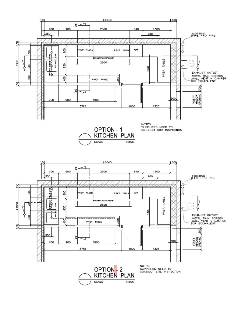 Kitchen Layout Plan | PDF