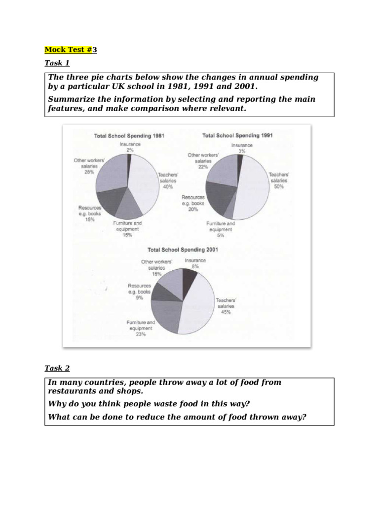 (Sample Writing Question) #3 - Task 1 | PDF