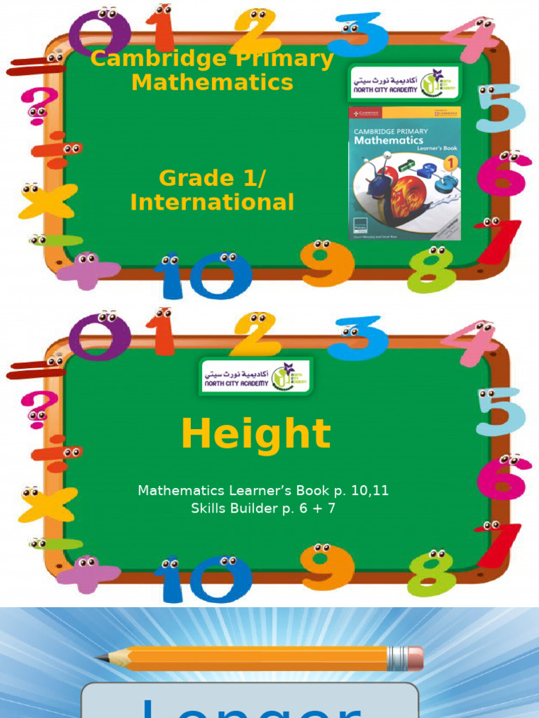 Math Lesson 5 Height..... Done | PDF