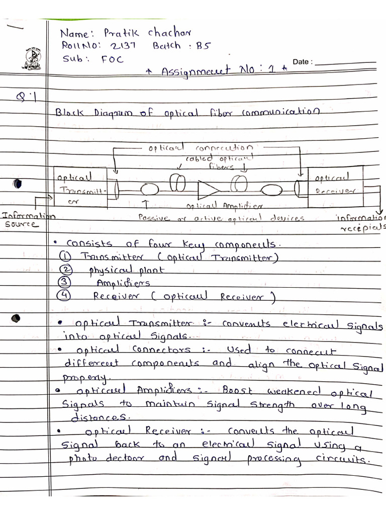 Foc Assignment No 1 | PDF