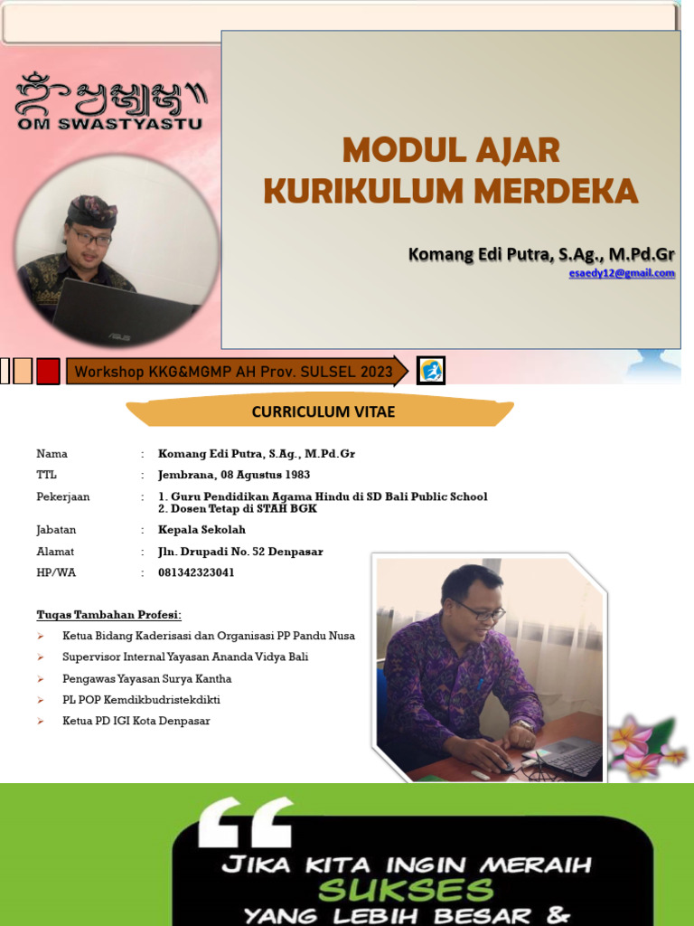 Modul Ajar Kurikulum Merdeka 2023 | PDF