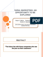 Rural Marketing (Ms Office 2007)