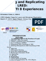 Initiating and Replicating LRED: Leyte DTI 8 Experiences