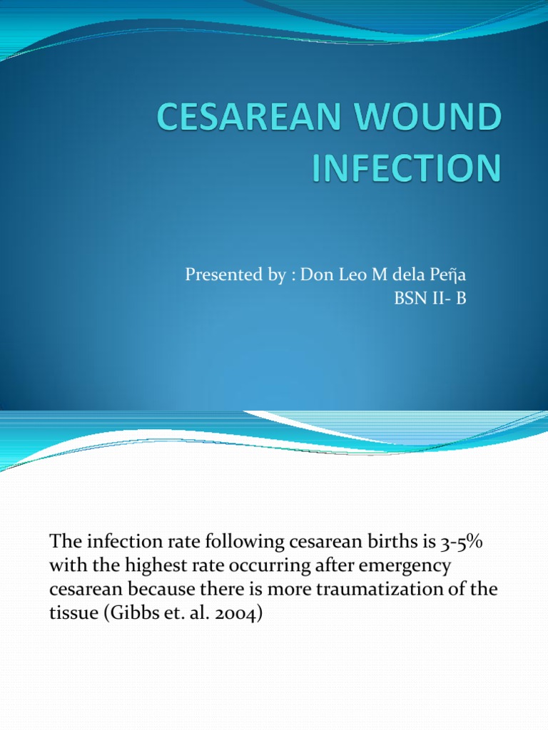 Cesarean Wound Infection Infection Wound