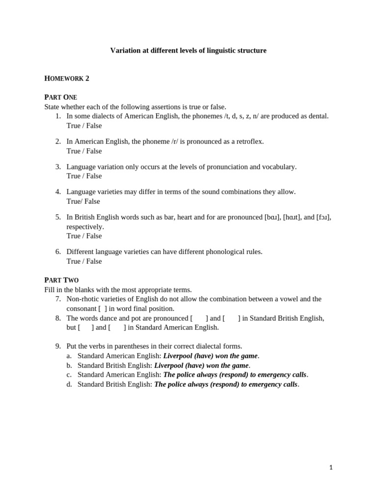 Linguistic Variation in English Dialects | PDF | English Language | Pronoun