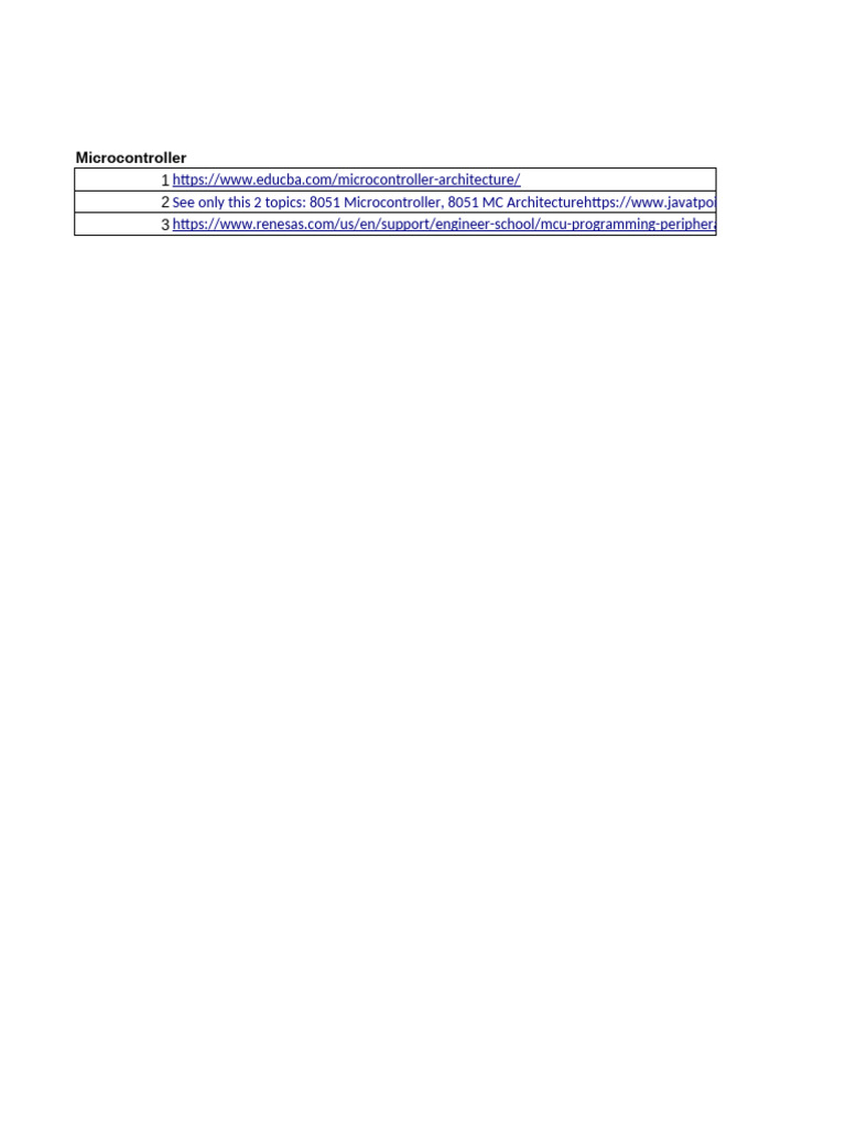 Workshop Self Learning Task - Microcontroller | PDF