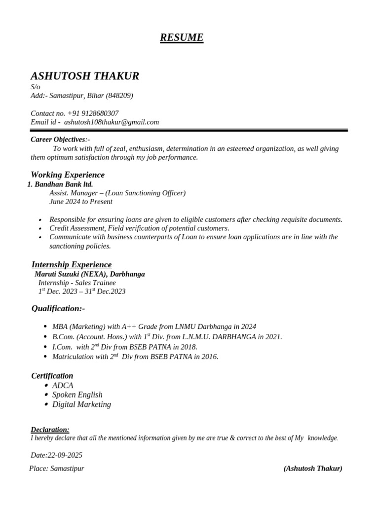 Ashutosh Thakur | PDF