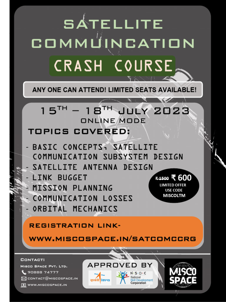 Satellite Communications Crash Course | PDF