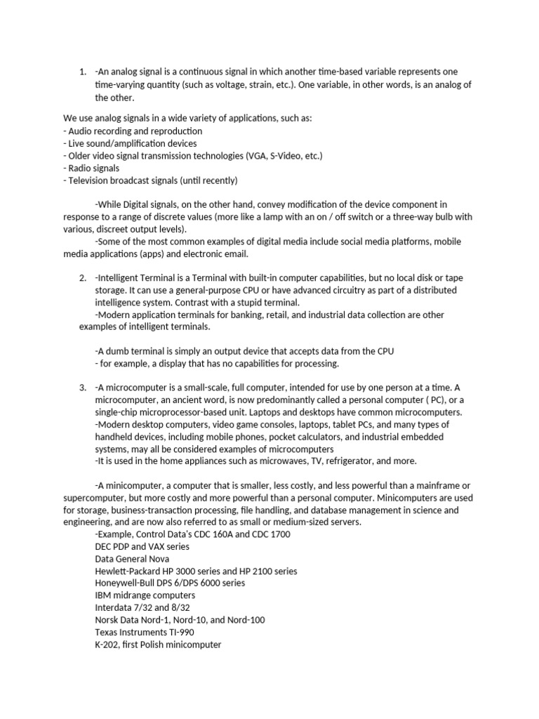 Understanding Computer Generations and Types | PDF | Mainframe Computer ...