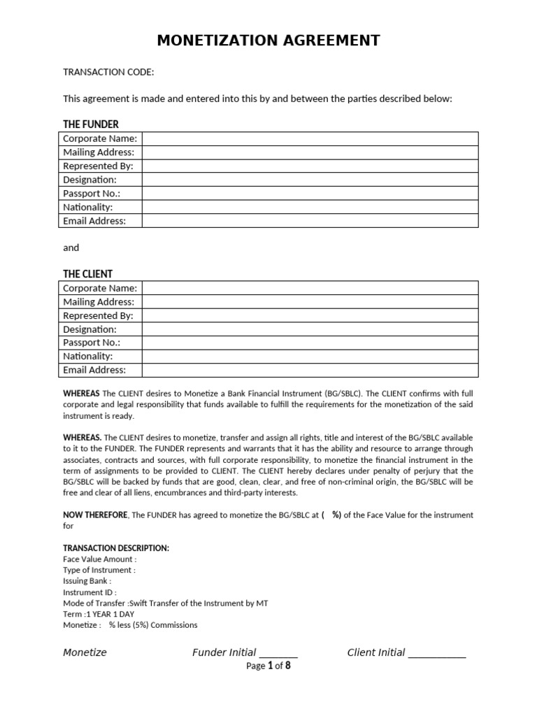 Monetization Agreement | PDF | Arbitration | Breach Of Contract