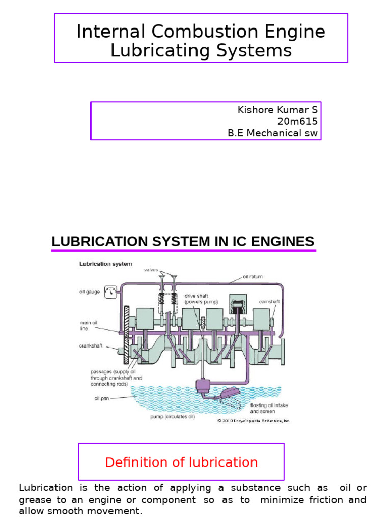 20m615 Lubrication Systems | PDF | Lubricant | Internal Combustion Engine