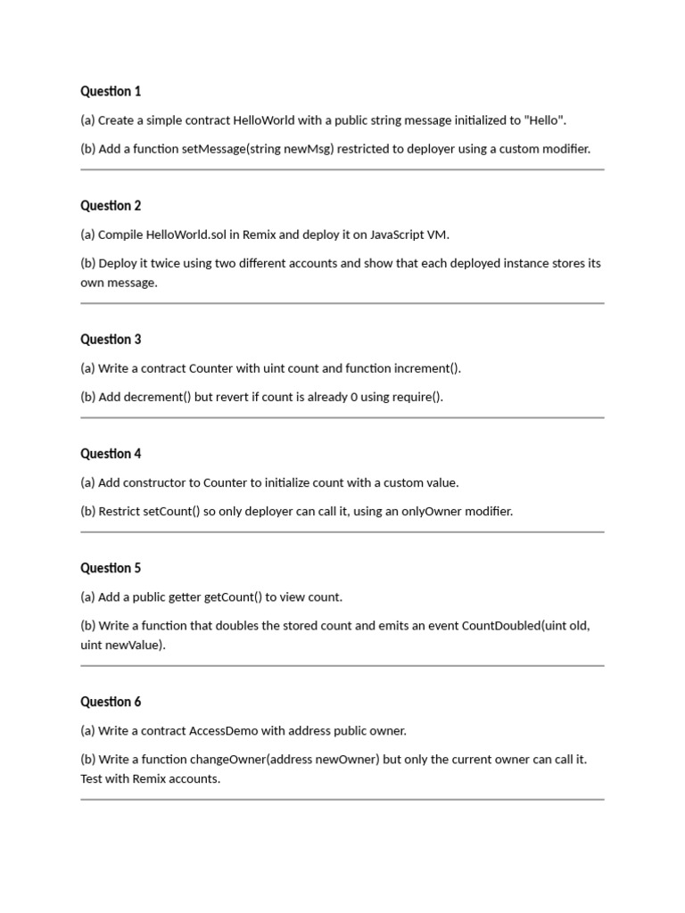 Solidity Smart Contract Development Guide | PDF | Computer Programming ...