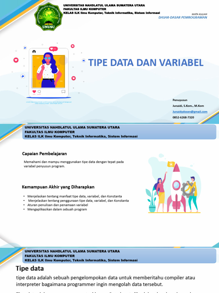 Variabel dan Tipe Data dalam C++ | PDF