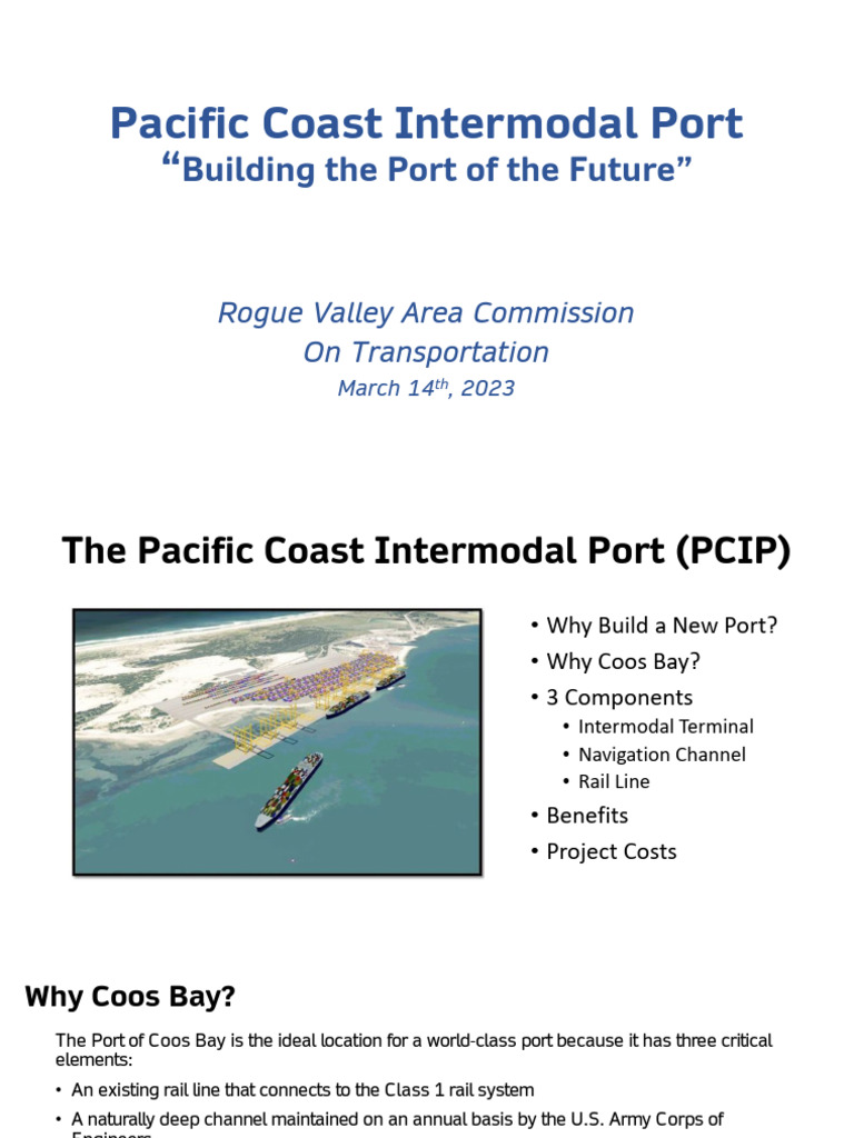 Coos Bay Intermodal Port Project Overview | PDF | Containerization ...