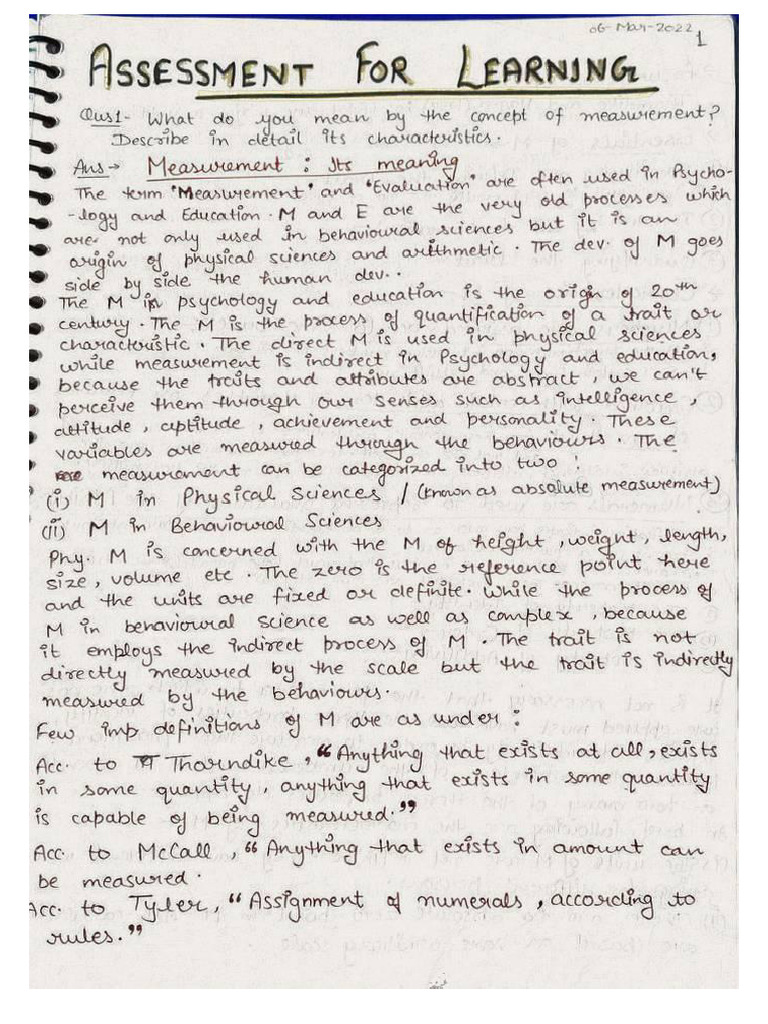 Assessment | PDF