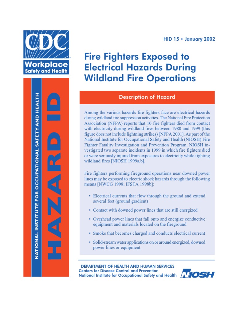 Electrical Hazards Case Studies | PDF | Firefighter | Wildfire