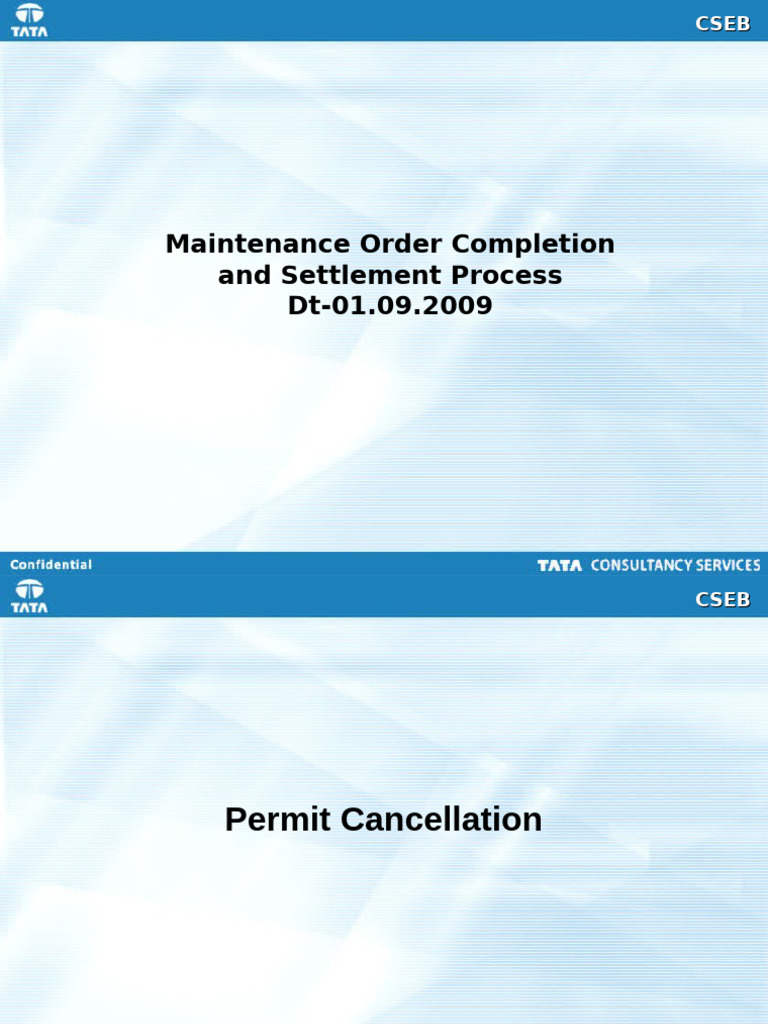 CSEB Maintenance Order Process Guide | PDF | Computing