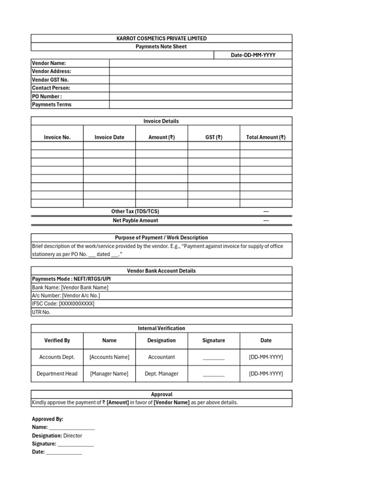 Google Payments Approval Document | PDF