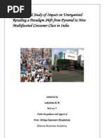 An Empirical Study of Impact On Unorganised Retailing A Paradigm Shift From Pyramid To New Multifaceted Consumer Class in India