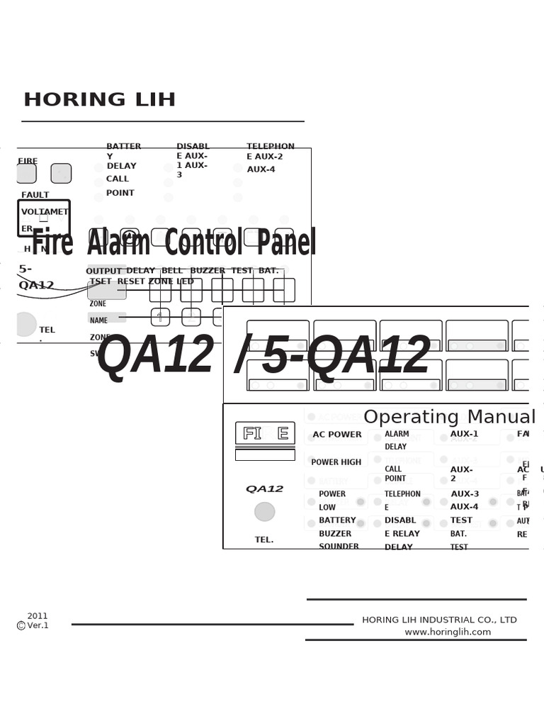 Functions of QA12 Control Panel Buttons | PDF | Fuse (Electrical) | Relay