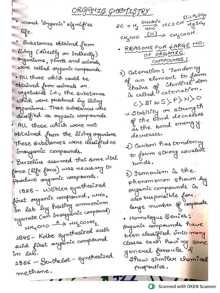 Organic Basic Notes | PDF