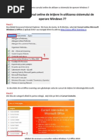 Ghid de accesare a cursului online de initiere în utilizarea sistemului de operare Windows 7